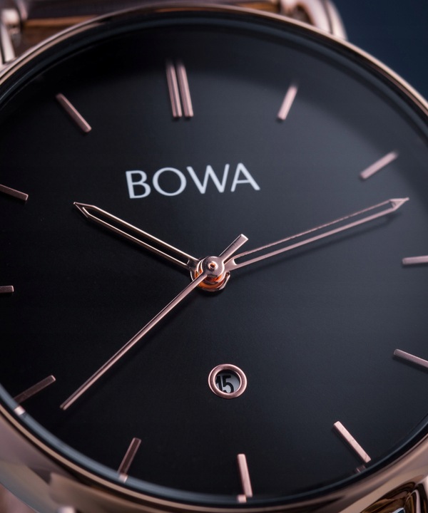 Zegarek damski BOWA Milan Black Rose-Gold Mesh 34 Bowa-MI347-17-167M