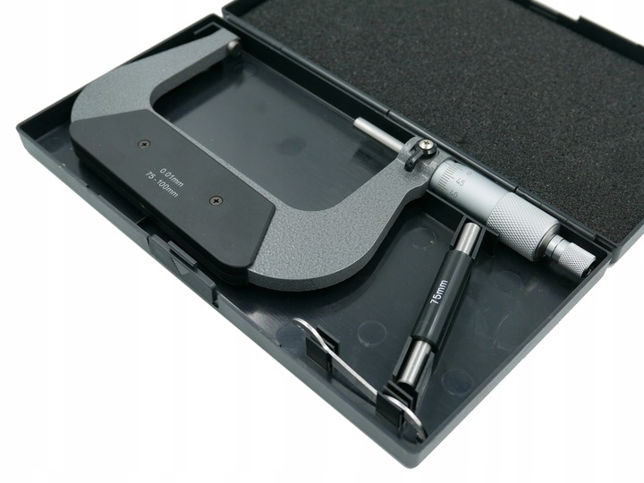 MIKROMETR ŚRUBA MIKROMETRYCZNA MIKROMIERZ ANALOGOWY ZEWNĘTRZNY 75-100 MM