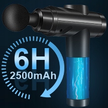 PISTOLET DO MASAŻU MASAŻER DO PLECÓW CIAŁA MASSAGE GUN 30 PRĘDKOŚCI 10 GŁOW