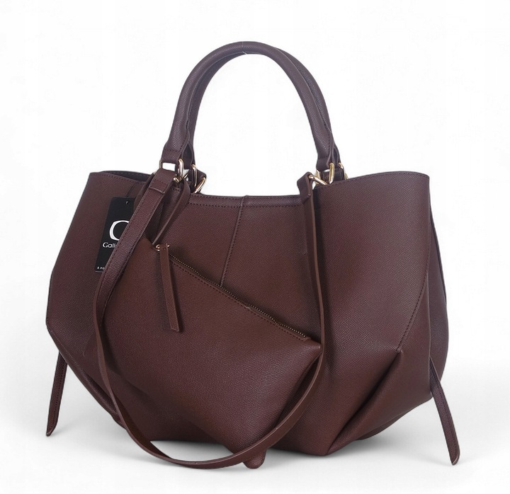 Gallantry Paris Genialna czekoladowa torebka shopper Łódka Pola Portfelik