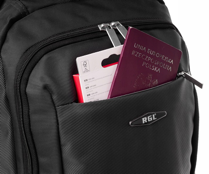 Plecak bagaż podręczny RGL USB do samolotu 40x30x20 Wizzair