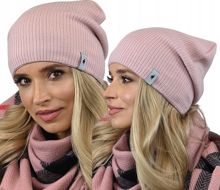 CZAPKA beanie smerfetka damska polar