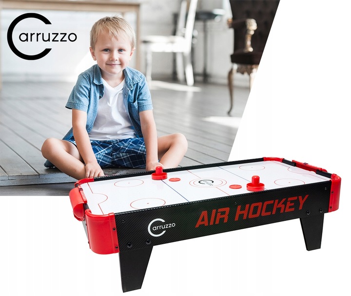 Cymbergaj Hokej Carruzzo Stół do Air Hockey 85x42x24cm Zasilanie Baterie