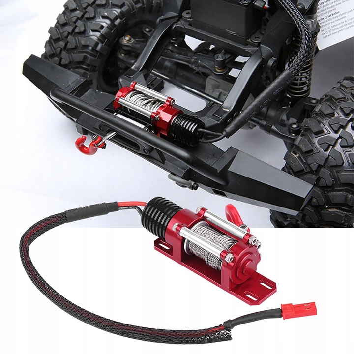 WCIĄGARKA METALOWA ELEKTRYCZNA RC4WD DO TRAXXAS/HSP/REDCAT/HPI 1/10RC+PILOT