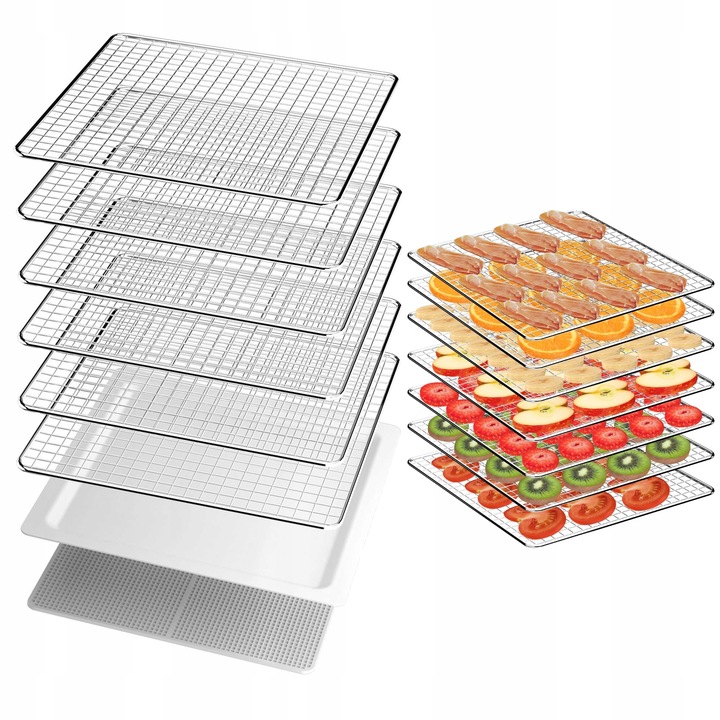 SUSZARKA SPOŻYWCZA DO GRZYBÓW WARZYW OWOCÓW DEHYDRATOR 600W 7 POZIOMÓW