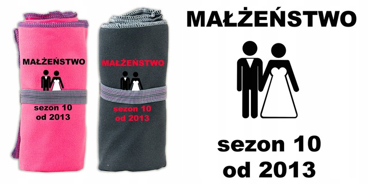 Prezent na walentynki - ręcznik dla niej dla niego