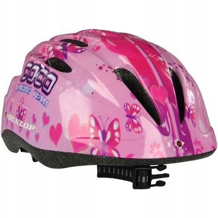 KASK ROWEROWY DZIECIĘCY REGULOWANY DUNLOP R. (48-52CM ) - PINK