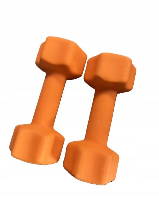 Hantle Zestaw 12KG żeliwo w gumie pomarańczowe 2 X 6kg PROMIC