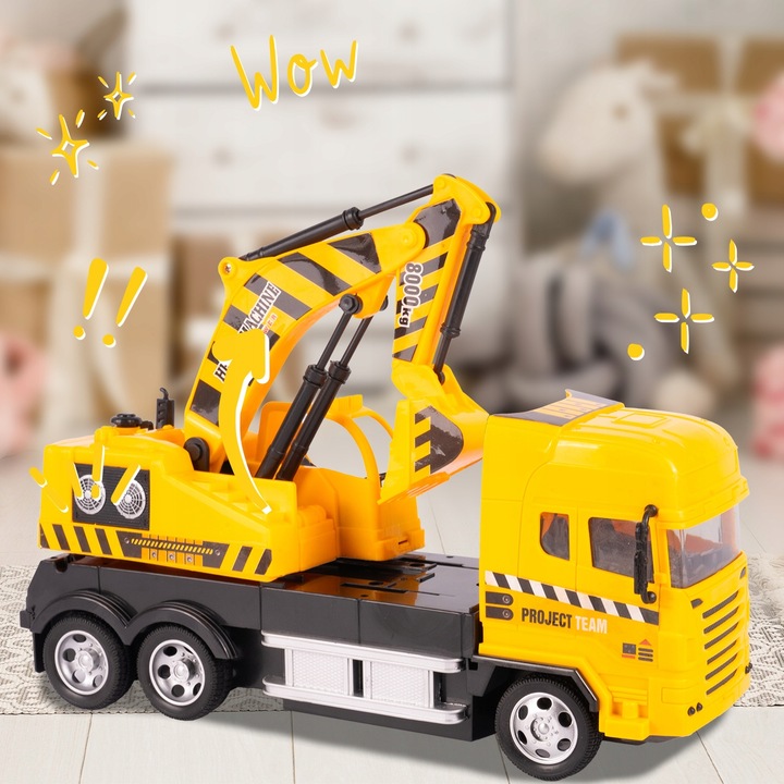 CIĘŻARÓWKA SAMOCHÓD KOPARKA RC ZDALNIE STEROWANY AUTO NA PILOTA DLA DZIECI