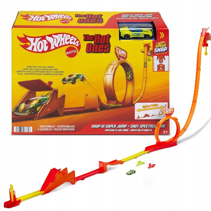 Hot Wheels Kaskaderski skok Tor wyścigowy The Hot Ones JCX69