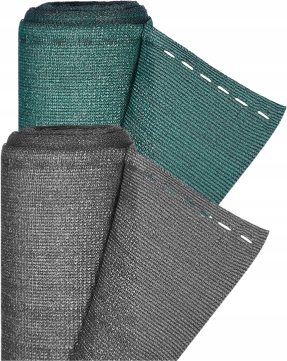 SIATKA CIENIUJĄCA 90% OSŁONA OGRODZENIE PŁOT BALKON 1,2x25m SZARY/ANTRACYT