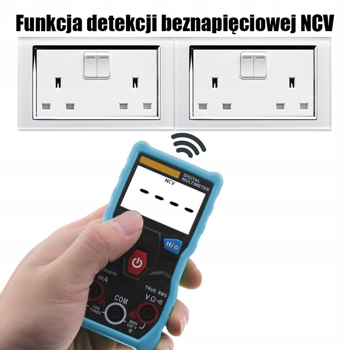 MULTIMETR CYFROWY AUTOMATYCZNY ZT-S1 TRUE RMS NCV MIERNIK NAPIĘCIA PRĄDU