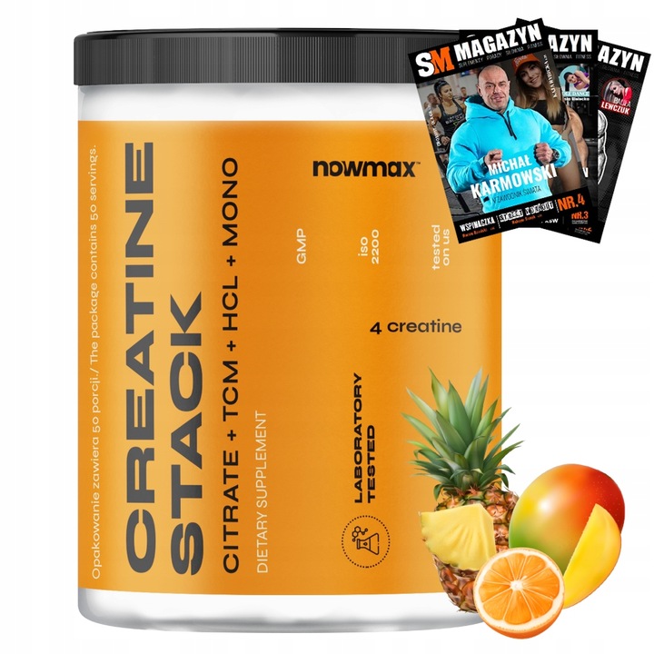 nowmax CREATINE STACK 500g KREATYNA HCL TCM MONO
