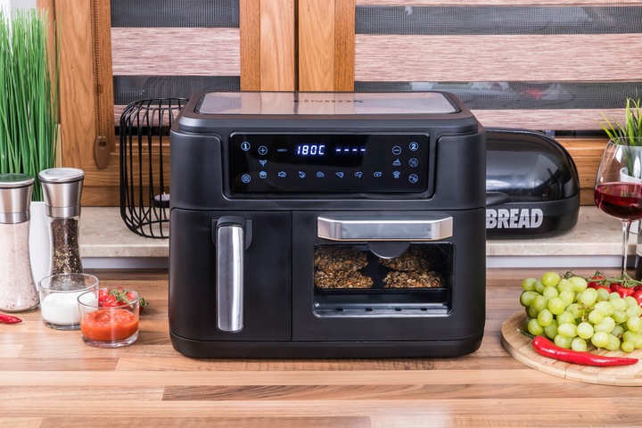 PIEKARNIK FRYTKOWNICA BEZTŁUSZCZOWA 2 KOSZE 8L/2500W 4 URZĄDZENIA W 1