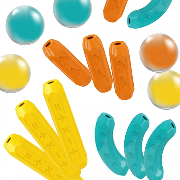 Klocki Magnetyczne Dinozaury Konstrukcyjne 84 el. WOOPIE