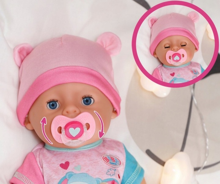 BABY born Interaktywna Lalka Emma Niemowlę 43 cm Bobas Akcesoria