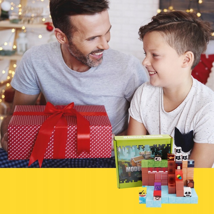 KLOCKI MAGNETYCZNE SZEŚCIANY DLA DZIECI 100 KLOCKÓW MODUŁY EDUKACYJNE STEM