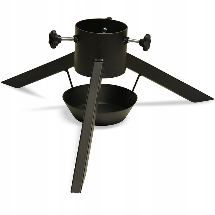 Stojak na choinkę metalowy z misą na wodę czarny 108 mm stojak choinkowy