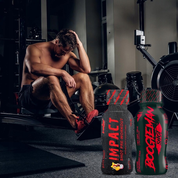 TREC BOOGIEMAN SHOT 100ml x12 PRZEDTRENINGÓWKA PUMP SIŁA POMPA IMPACT SHOT