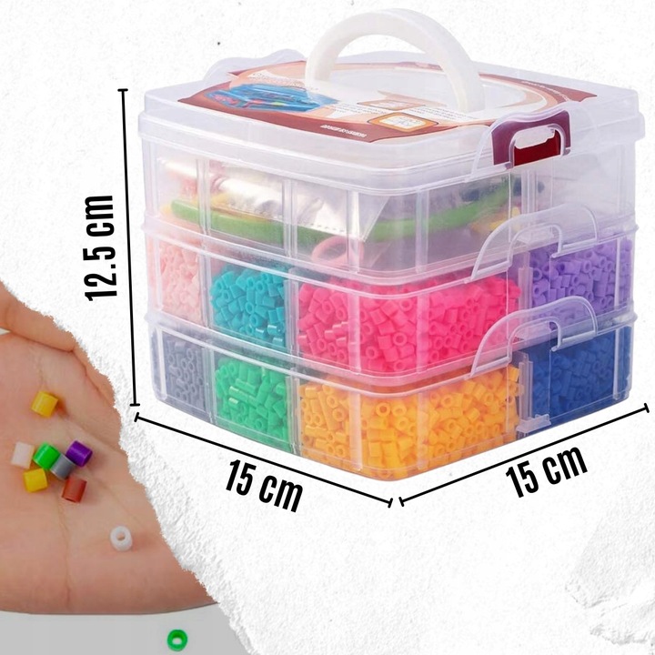 KORALIKI do PRASOWANIA ZESTAW 9000 szt DLA DZIECI SZABLONY WALIZKA PREZENT