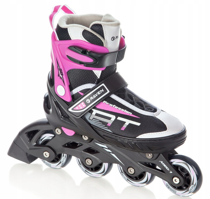 Rolki Regulowane RAVEN Profession Black/Pink 35-39