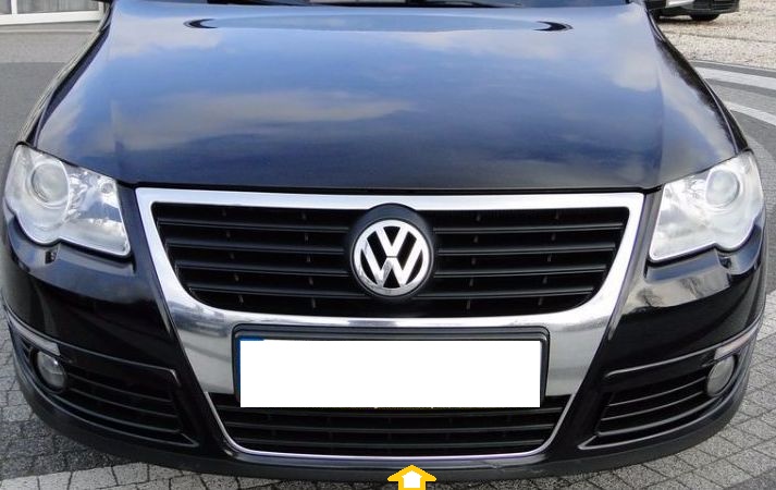 VW PASSAT B6 3C 05-10 KRATKA GRILL ZDERZAKA ŚRODEK