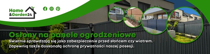 GRAFITOWA OSŁONA NA PŁOT LISTWY NA OGRODZENIE PANELE LAMELE 172X250CM