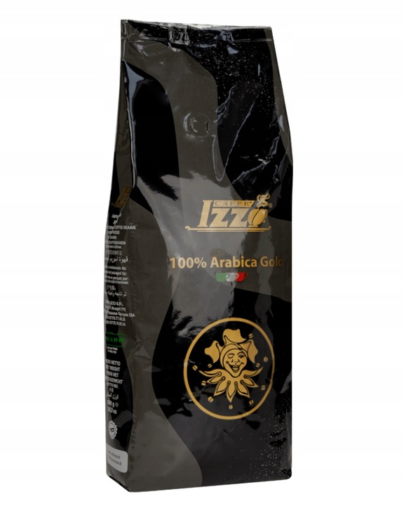 Kawa ziarnista IZZO ARABICA GOLD 1kg | prawdziwa włoska kawa Arabica 100%
