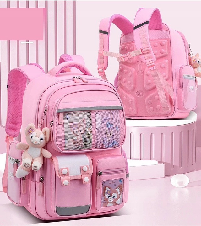 PLECAK SZKOLNY TORNISTER + PIÓRNIK KRÓLIK ZAJĄC odblaski WIELOKOMOROWY 3D