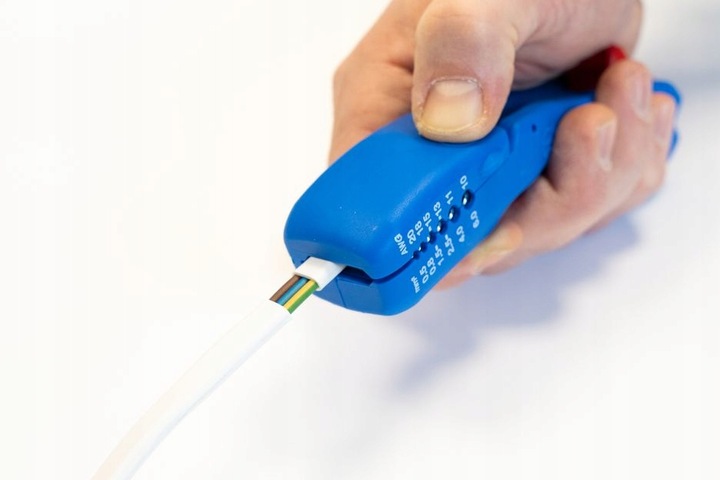 Ściągacz izolacji do kabli płaskich i okrągłych WEICON / MADE IN GERMANY