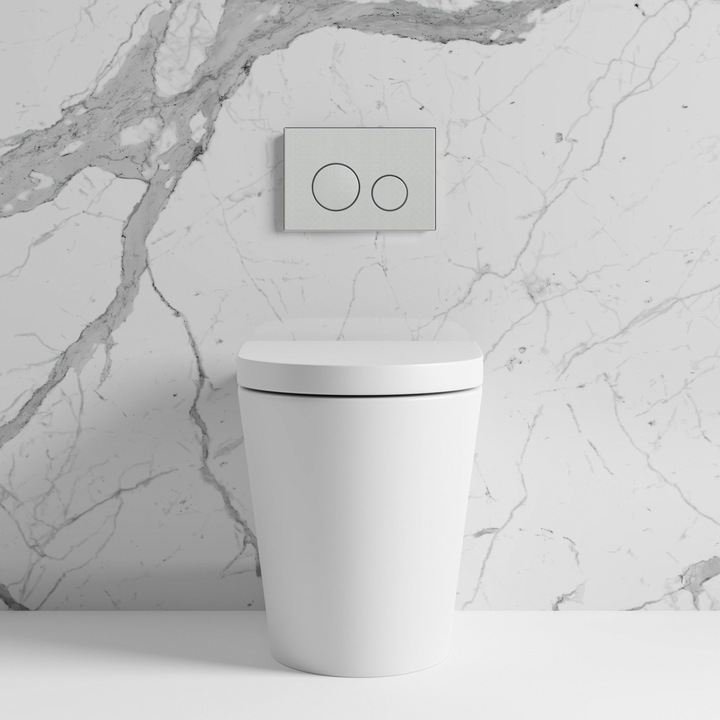 PRZYCISK DO SPŁUCZKI Cersanit CHROM MAT SATYNA WC Przycisk Spłukujący do WC