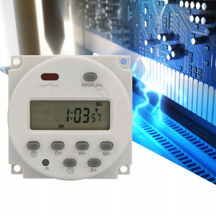 PROGRAMATOR WŁĄCZNIK WYŁĄCZNIK CZASOWY TIMER 12V