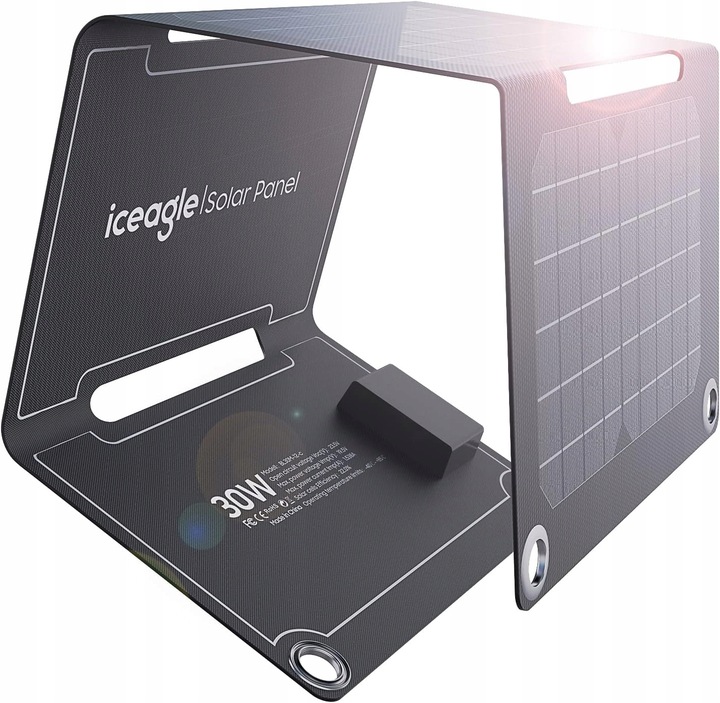 ICEAGLE PANEL SŁONECZNY ŁADOWARKA SOLARNA 30W PANEL DO ŁADOWANIA