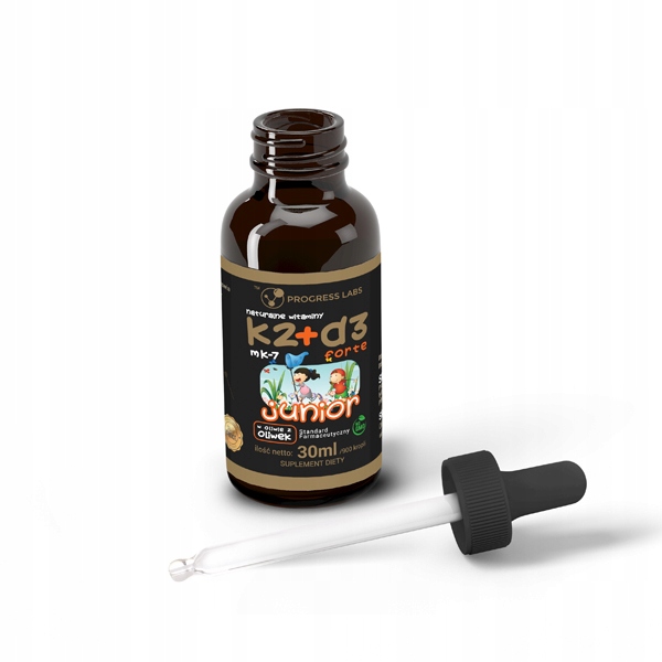 Witamina K2 MK7 + D3 Forte Junior w Kroplach 30ml