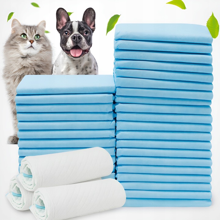 PODKŁADY HIGIENICZNE CHŁONNE MATY DLA PSA DO SIKANIA GRUBE 60x45cm 100 SZT