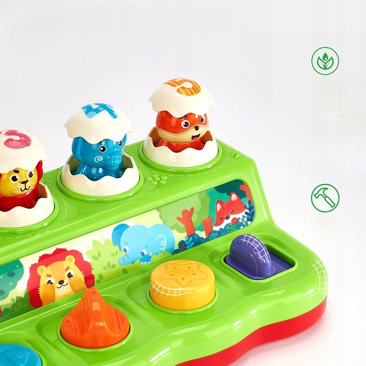 WYSKAKUJĄCE ZWIERZĄTKA INTERAKTYWNA ZABAWKA GRA ZRĘCZNOŚCIOWA POP-UP