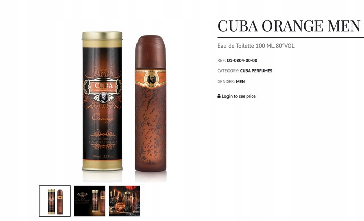 CUBA EDT MEN ORANGE 100ML