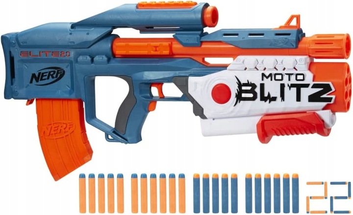 PISTOLET NERF ELITE MOTOBLITZ 2w1 AUTOMATYCZNY KARABIN I SHOTGUN