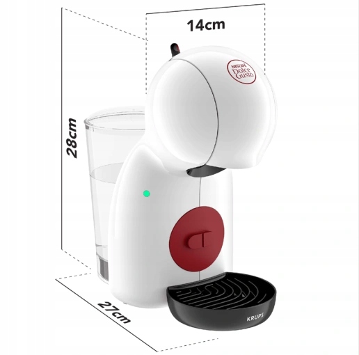 EKSPRES KAPSUŁKOWY DO KAWY KRUPS PICCOLO XS KP1A3110 DOLCE GUSTO BIAŁY