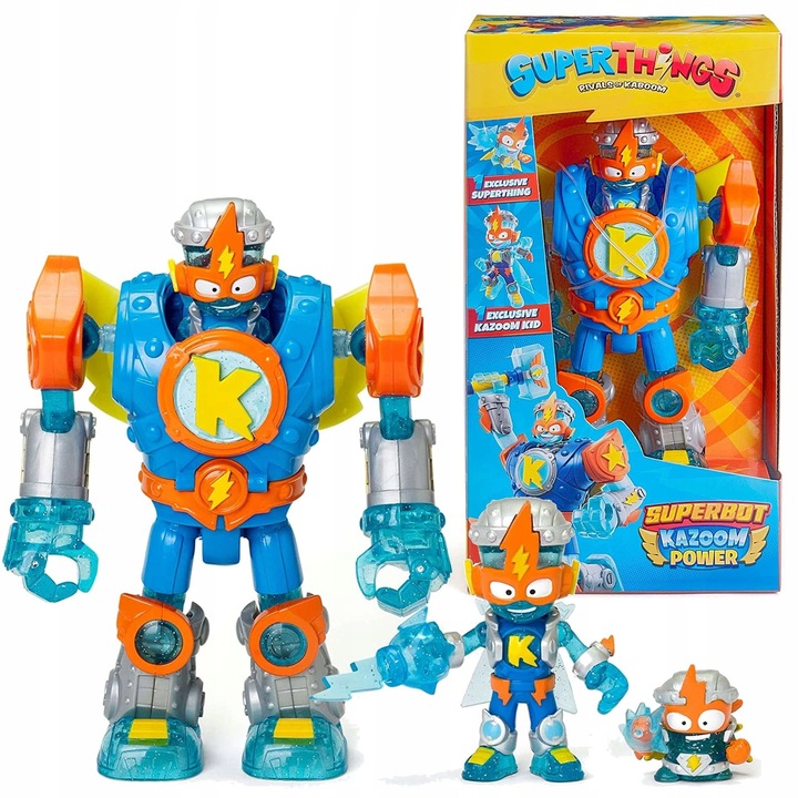 SUPER THINGS ROBOT SUPERBOT KID KAZOOM POWER 15 CM