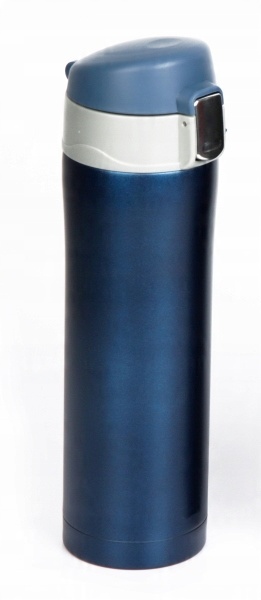 Termos turystyczny kubek termiczny Smile STT-16 420ml niebieski