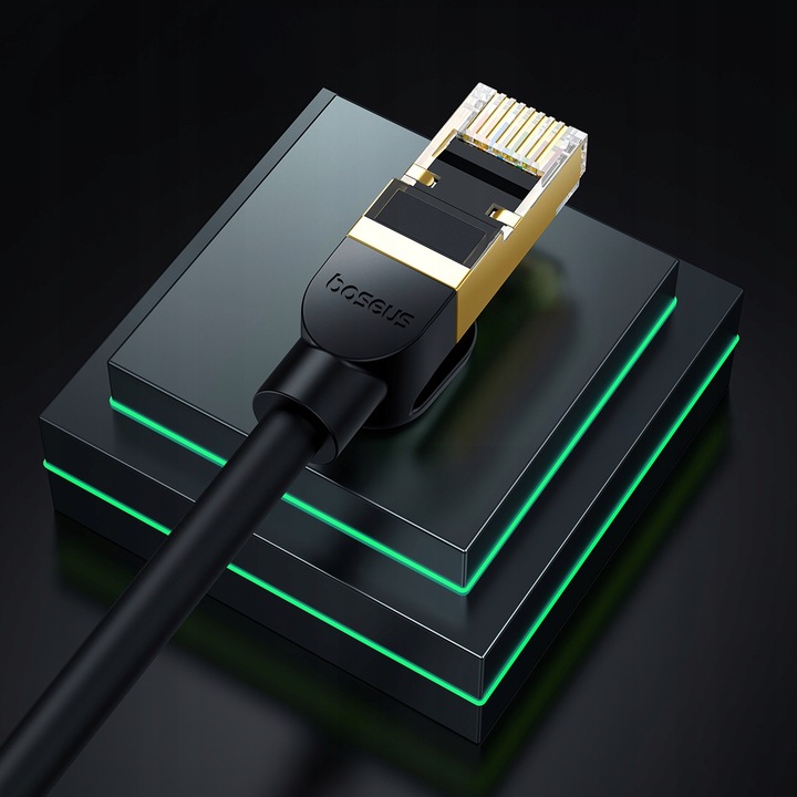 Baseus Szybki Kabel Sieciowy Cat.8 40 Gbps Mocny Przewód Do Internetu