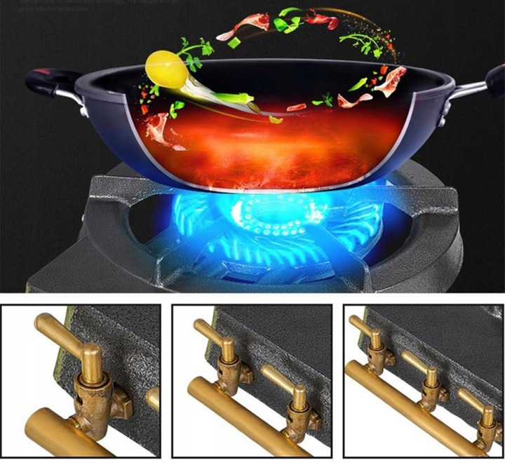 KUCHENKA GAZOWA DUŻY TABORET ŻELIWNY MOCNY PALNIK 10kW NA BUTLE LPG SOLIDNA