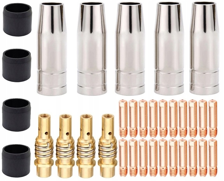 ZESTAW CZĘŚCI UCHWYTU DO MIGOMATU MB15 DYSZE ŁUSKI