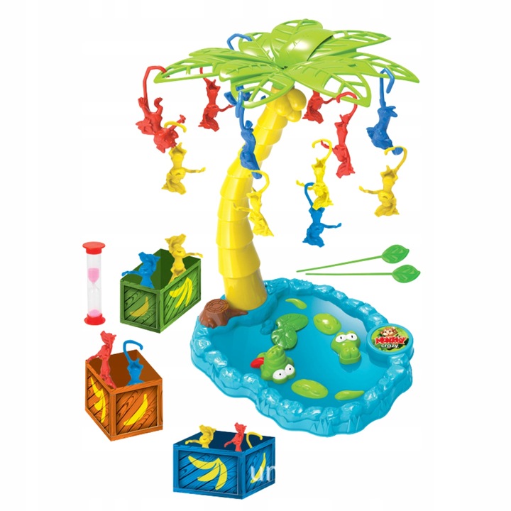 GRA ZRĘCZNOŚCIOWA SPADAJACE MAŁPKI GRA RODZINNA TOWARZYSKA PATYCZKI