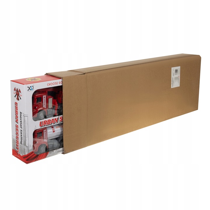 Wóz Strażacki Zabawka dla Dzieci Straż Pożarna Duży Zestaw 6 szt Ciężarówka