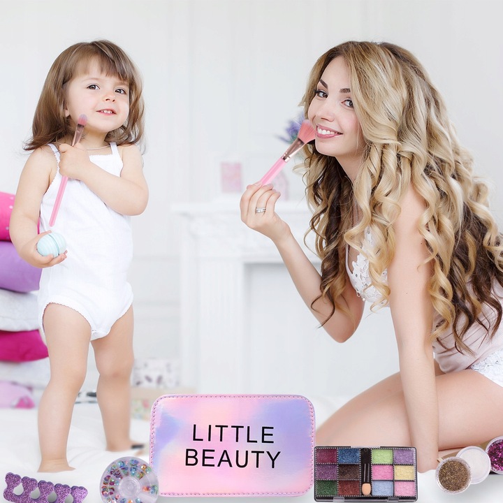 TOREBKA ZESTAW KOSMETYKÓW KOSMETYKI DO MAKIJAŻU KOSMETYCZKA DLA DZIEWCZYNKI