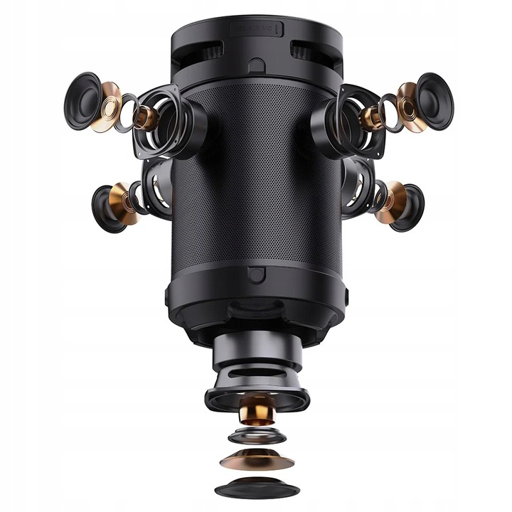 GŁOŚNIK BLUETOOTH PRZENOŚNY MANTA XBASS 360 100W TWS USB MP3 WODOODPRONY