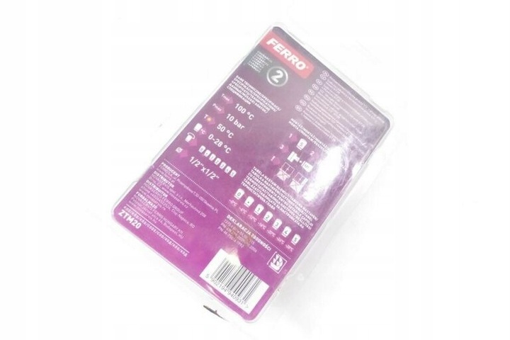 ZESTAW TERMOSTATYCZNY FERRO GŁOWICA+ZAWORY PROSTY ZTM20