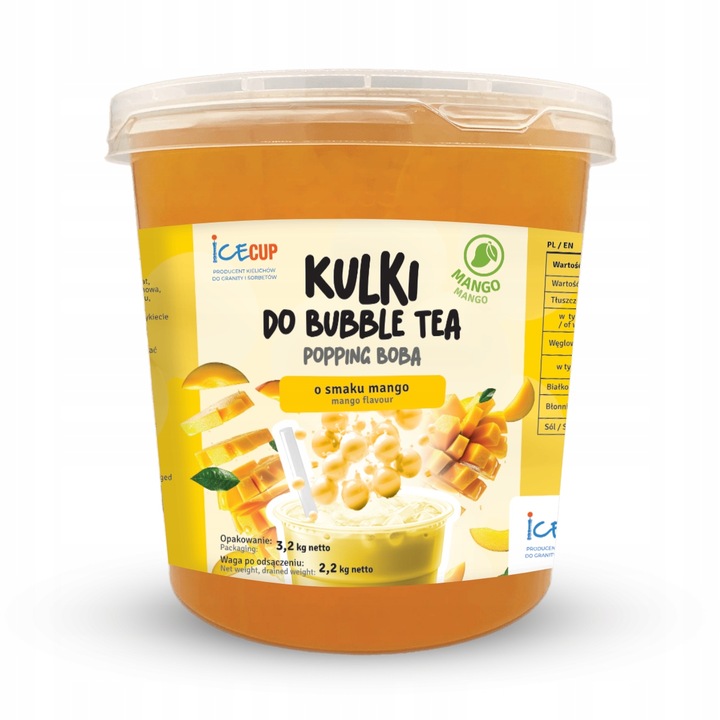 Kulki do Bubble Tea MANGO 3.2kg